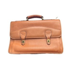 Rafael | Vintage Brown Leather Classic Briefcase … - image 1